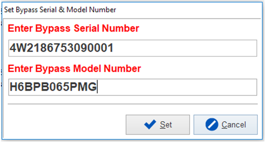 Setting and Checking the Model Number & Serial Number in the
