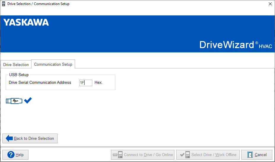 Unable to Connect to a Drive Using DriveWizard Software